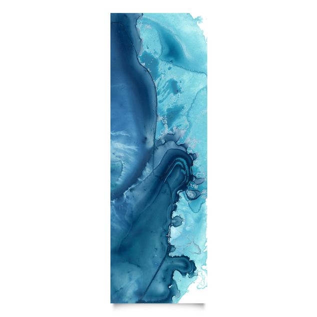 Adhesive film - Wave Watercolour Blue l