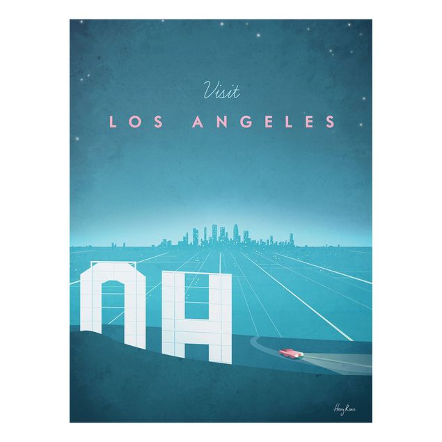 Print on forex - Travel Poster - Los Angeles