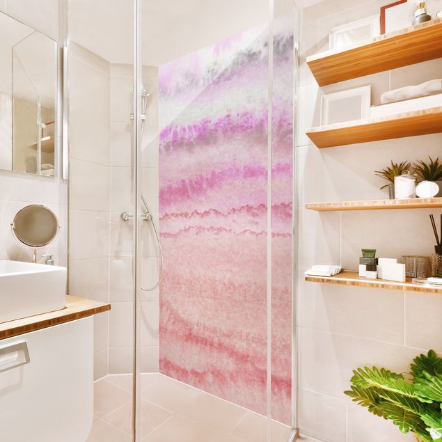 Shower panels Play Of Colours In Pink