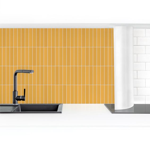 Kitchen wall cladding - Subway Tiles - Orange