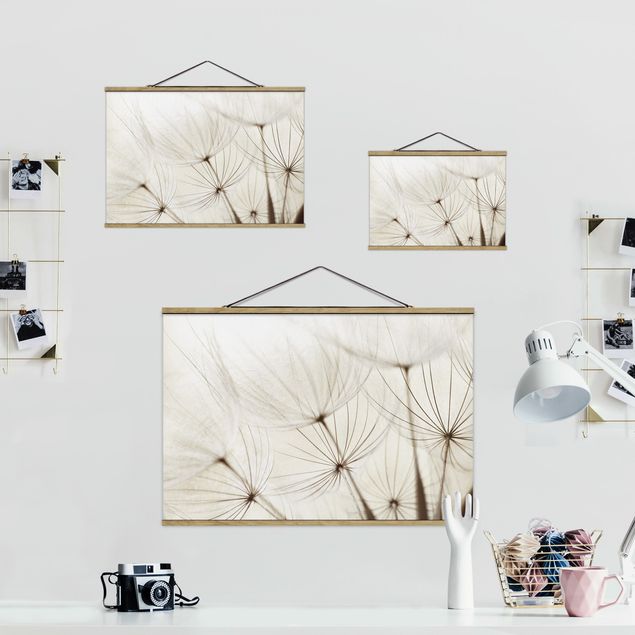 Fabric print with poster hangers - Gentle Grasses