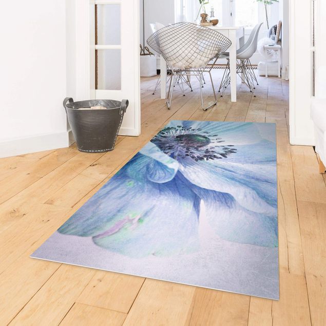 outdoor mat Flower In Turquoise