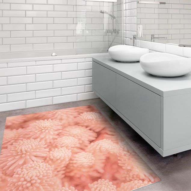 modern area rugs Light Pink Floral Magic Sedum