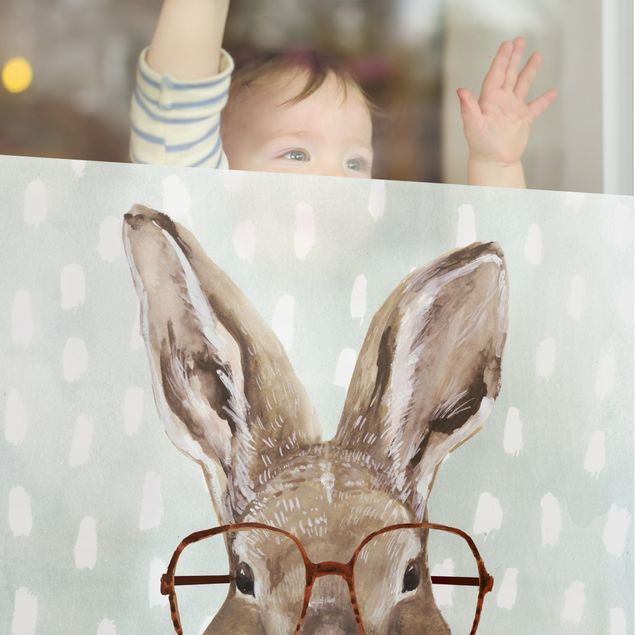 Window decoration - Bespectacled Animals - Rabbit
