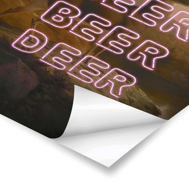 Poster art print - Beer Beer Deer - 2:3