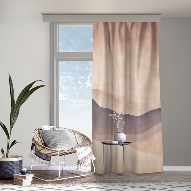 custom curtain Beige Colour Gradient