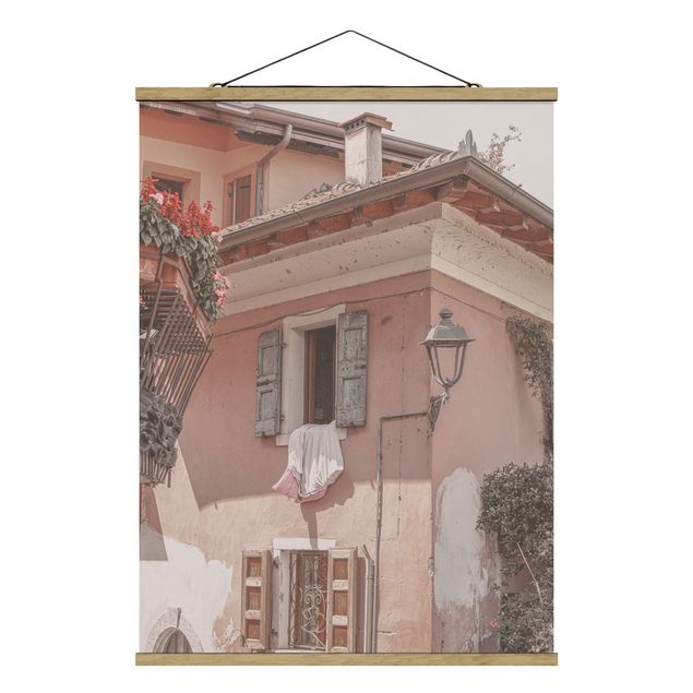 Fabric print with poster hangers - Bella Italia - Portrait format 3:4