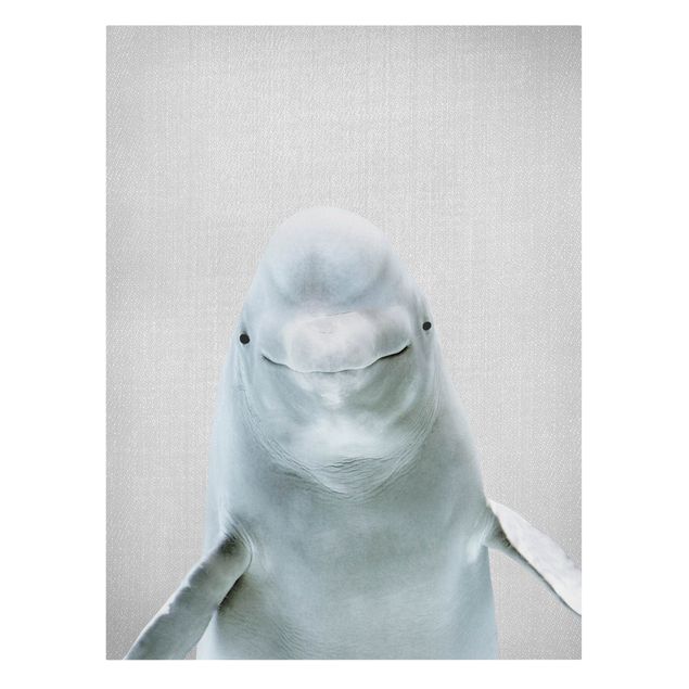 Canvas print - Beluga Whale Bob - Portrait format 3:4