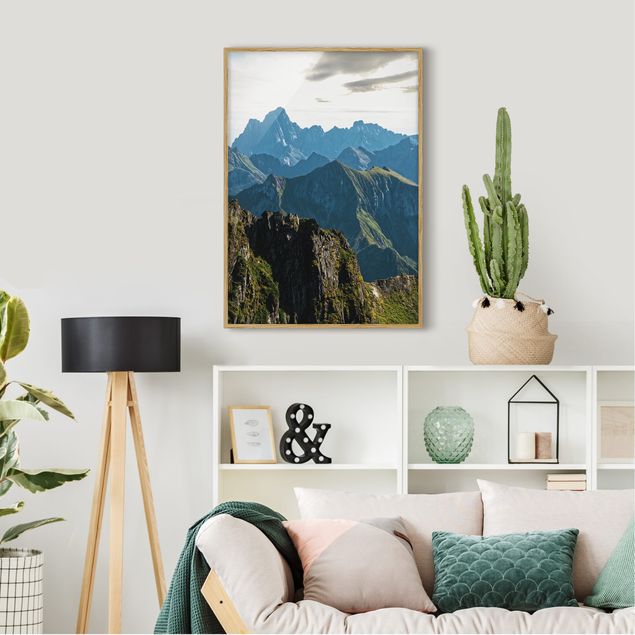 Framed poster - Mountains On The Lofoten