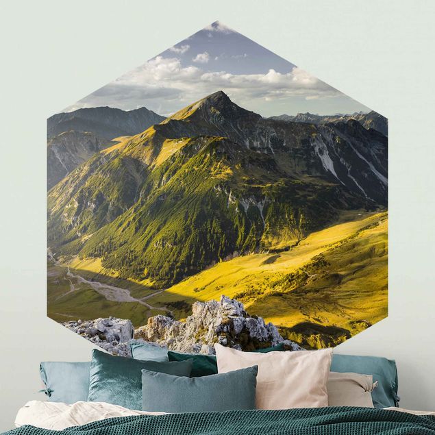 Wallpapers Mountains And Valley Of The Lechtal Alps In Tirol