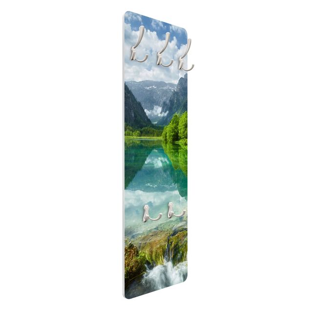 Coat rack - Mountain Lake With Water Reflection