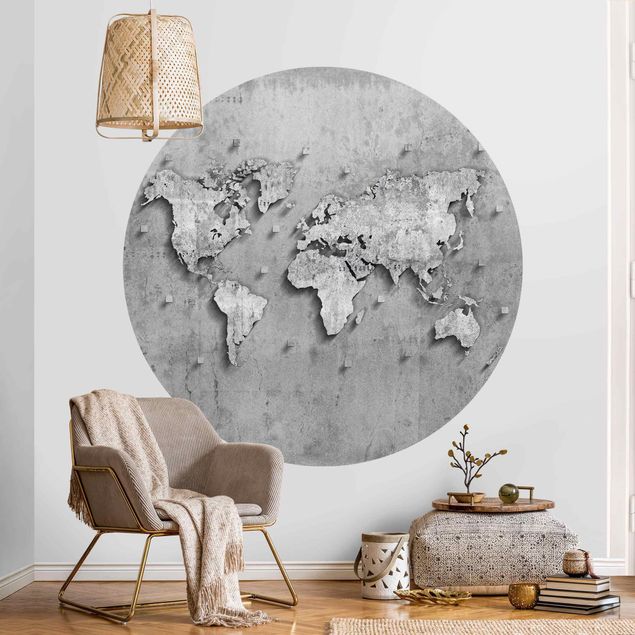 Wallpapers Concrete World Map