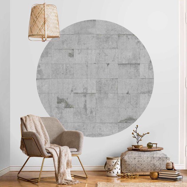Wallpapers Concrete Brick Look Grey