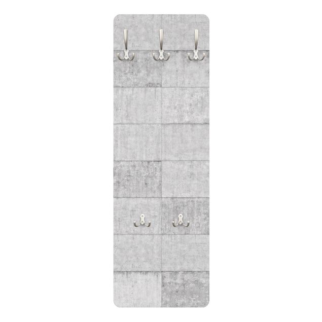 Coat rack stone effect - Concrete Brick Look Grey