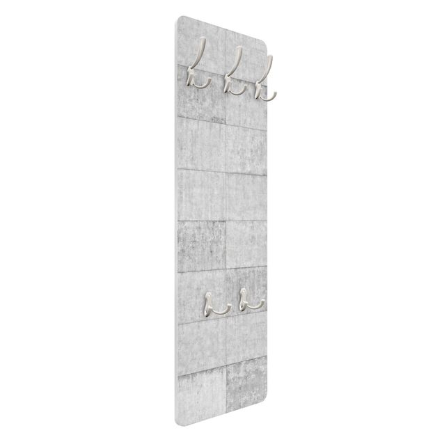 Coat rack stone effect - Concrete Brick Look Grey