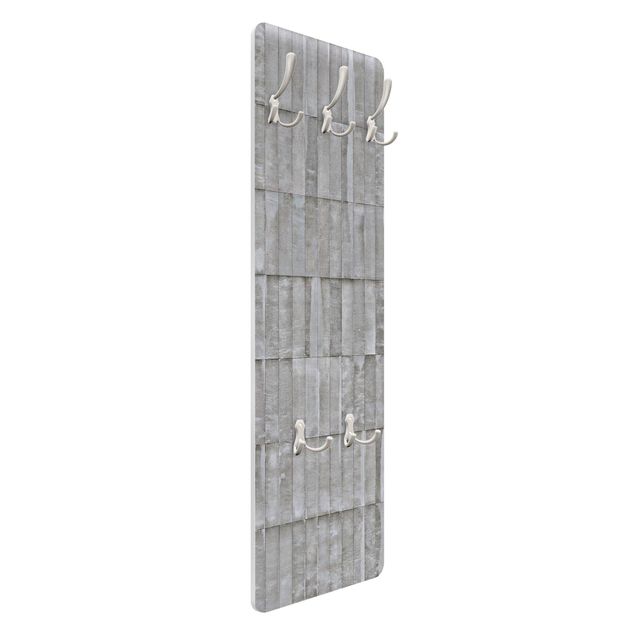 Coat rack stone effect - Concrete Brick Wallpaper
