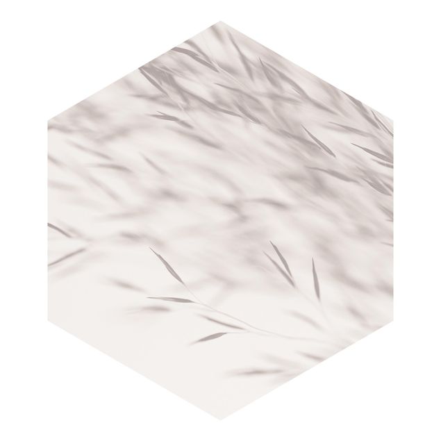 Self-adhesive hexagonal pattern wallpaper - Enchanting Meadow Grasses