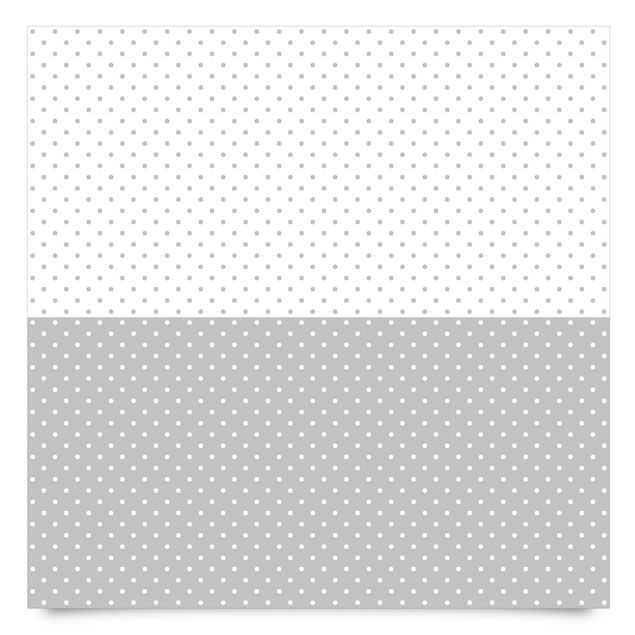 Adhesive film for furniture - Dotted Pattern Set In Grey And White