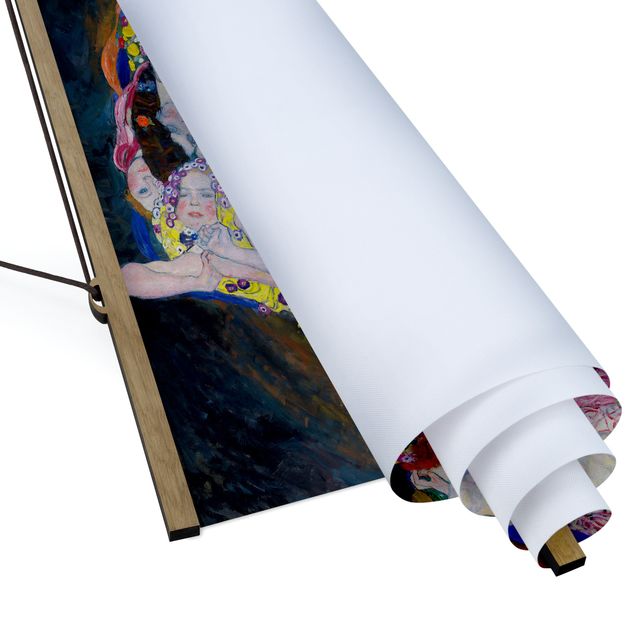 Fabric print with poster hangers - Gustav Klimt - The Virgin