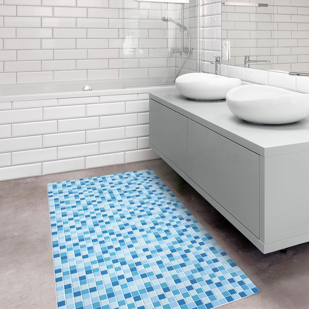 kitchen runner rugs Mosaic Tiles Ocean Sound