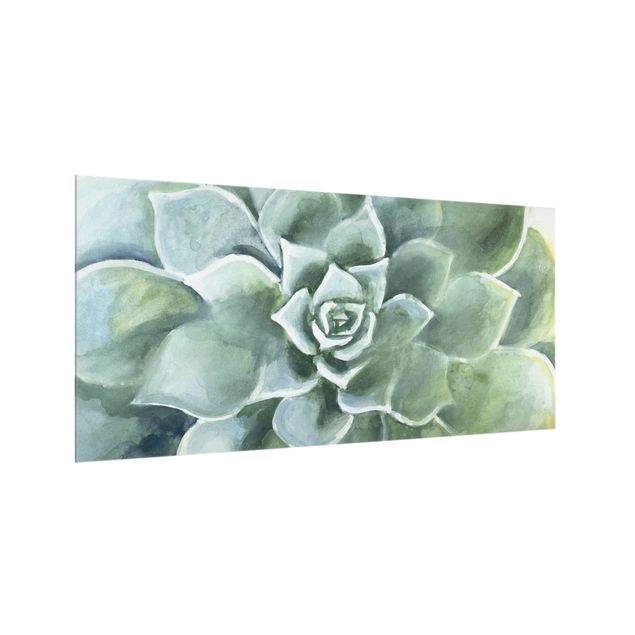 Splashback - Succulent Plant Watercolour Dark