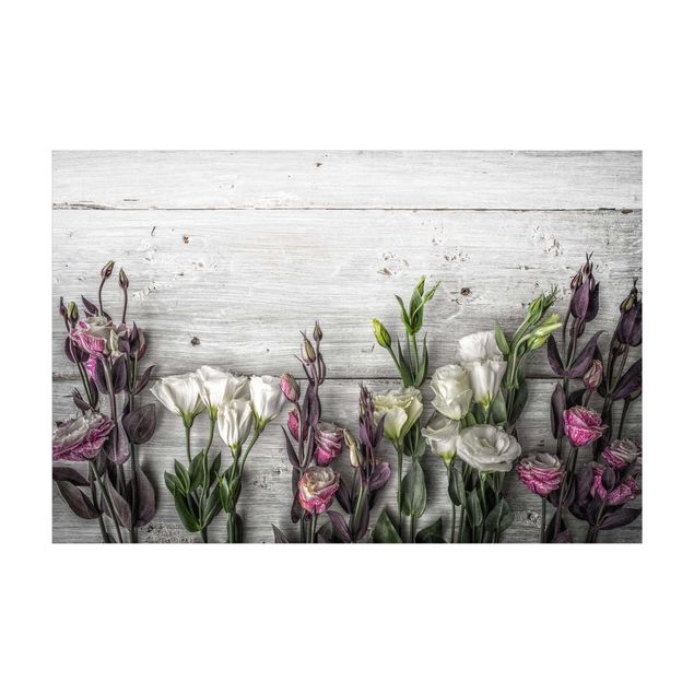 jungle theme rug Tulip-Rose Shabby Wood Look