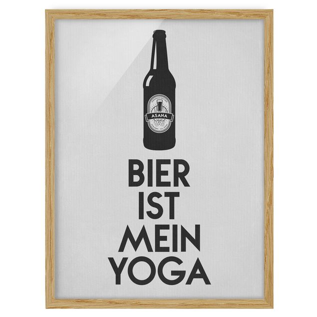 Framed poster - Bier Ist Mein Yoga
