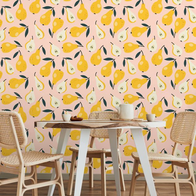 Wallpapers Pear Illustration on Pink