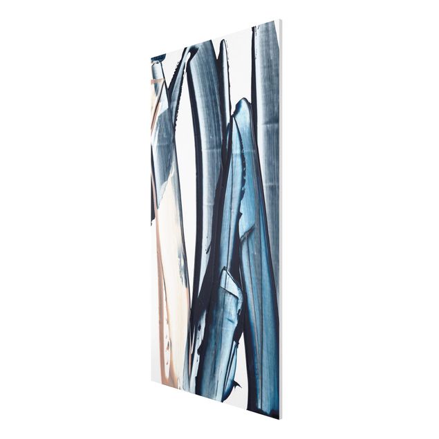 Print on forex - Blue And Beige Stripes - Portrait format 1:2