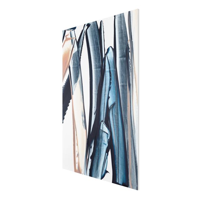 Print on forex - Blue And Beige Stripes - Portrait format 2:3