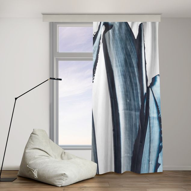 striped drapes Blue And Beige Stripes