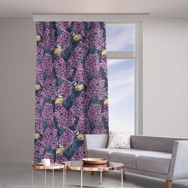 Modern Curtains Tomtit And Lilac