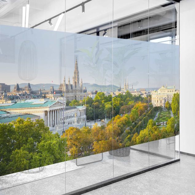 Window decoration - View over Vienna