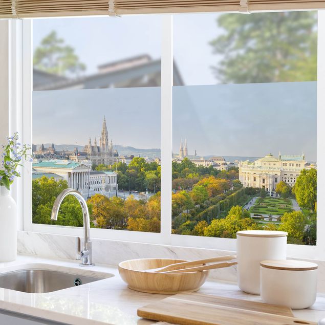 Window decoration - View over Vienna
