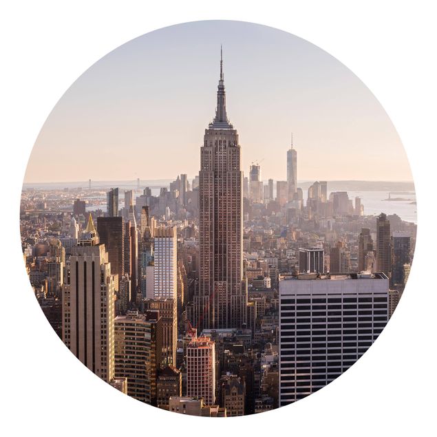 Self-adhesive round wallpaper - View From The Top Of The Rock