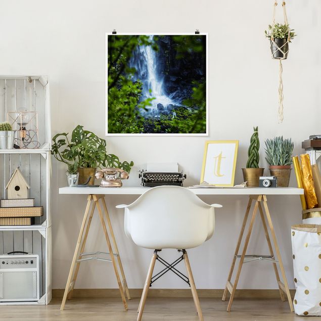 Poster - View Of Waterfall