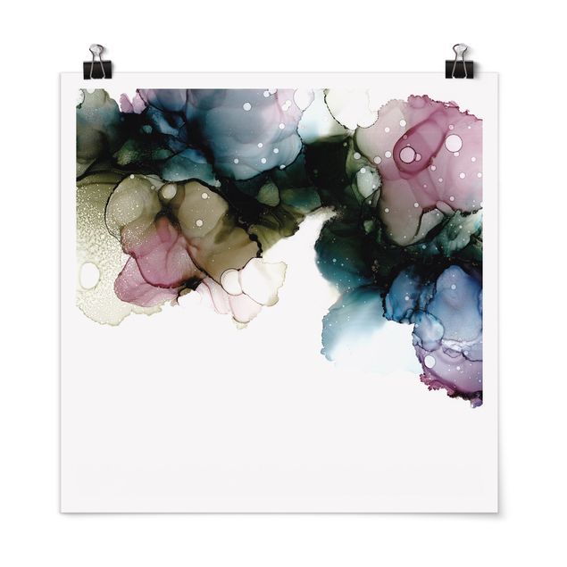 Poster - Floral Arches With Gold