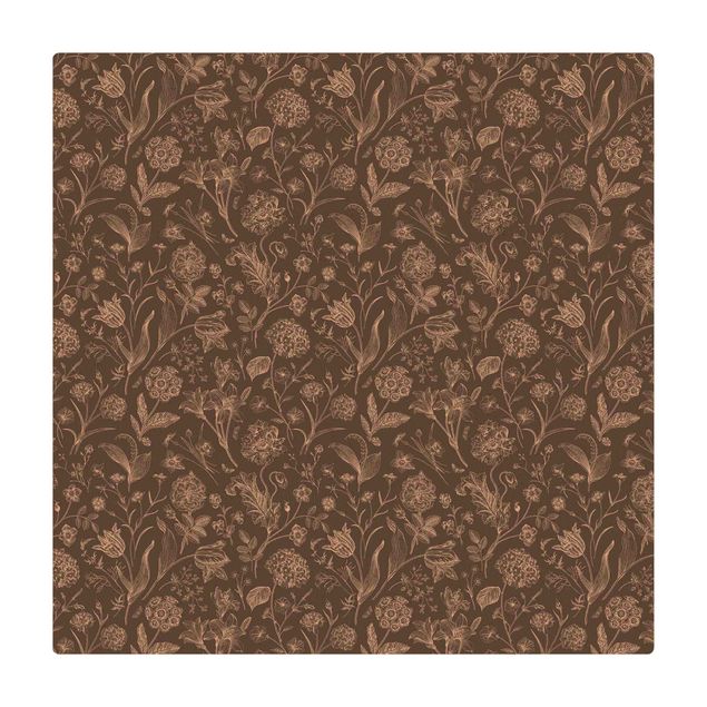 dining room area rugs Flower Dance On Gray