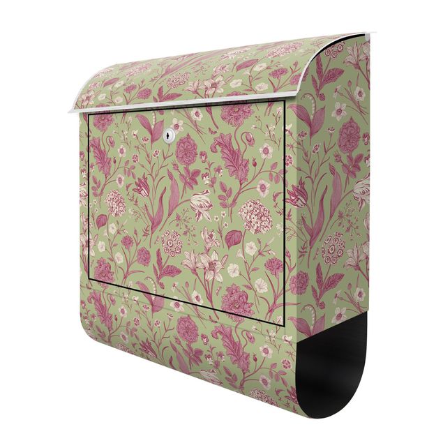 Letterbox - Flower Dance In Mint Green And Pink Pastel