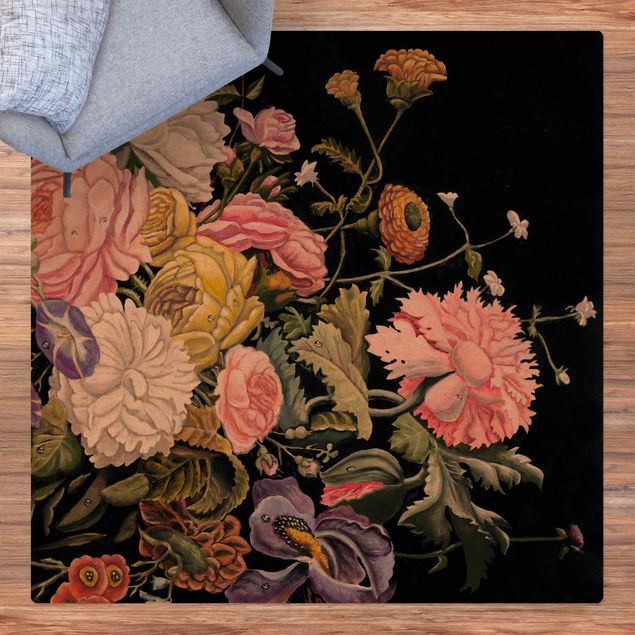 Cork mat - Flower Dream Bouquet - Square 1:1