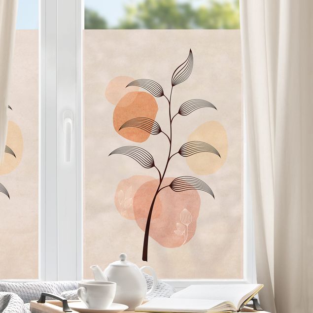 Window decoration - Boho Leaves III