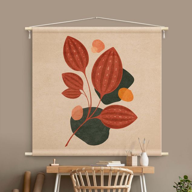extra large tapestry wall hangings Boho Leaves