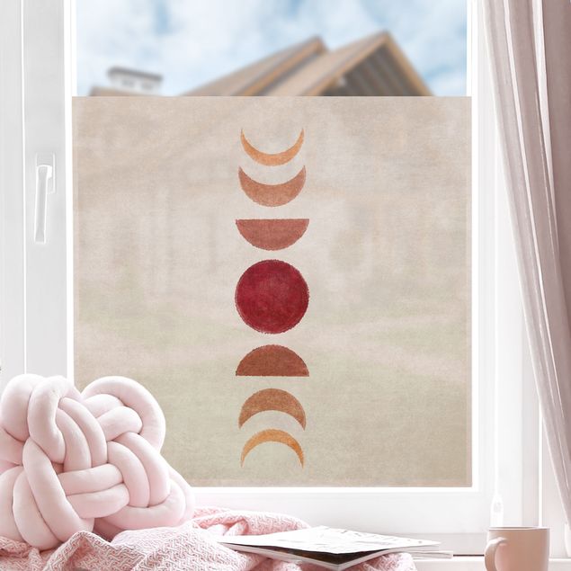 Window decoration - Boho Phases Of the Moon I