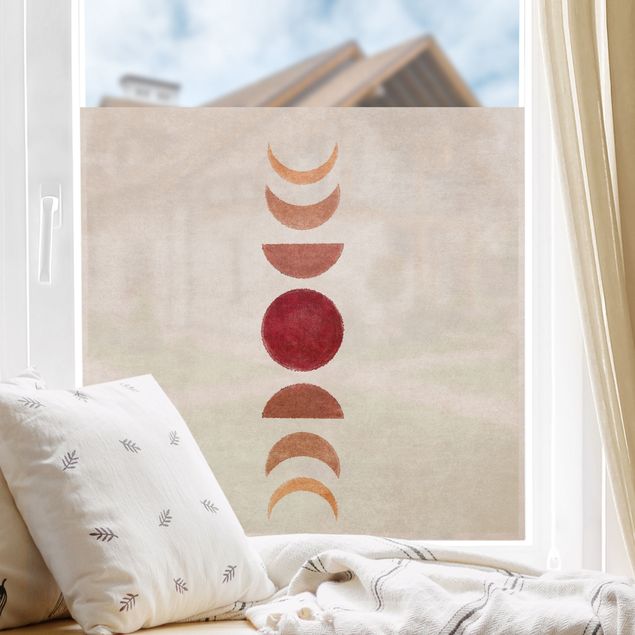 Window decoration - Boho Phases Of the Moon I