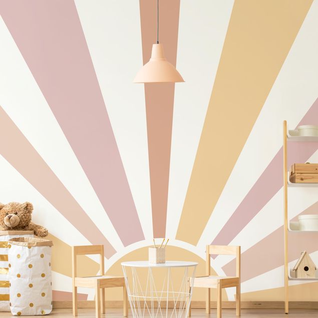 Wallpaper - Boho Sun Pastel Beige