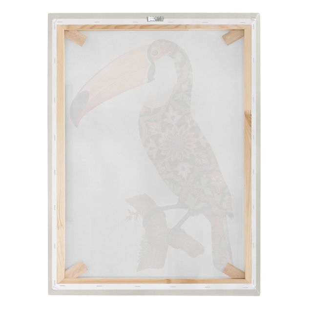 Print on canvas - Boho Birds - Toucan
