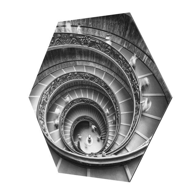 Alu-Dibond hexagon - Bramante Staircase