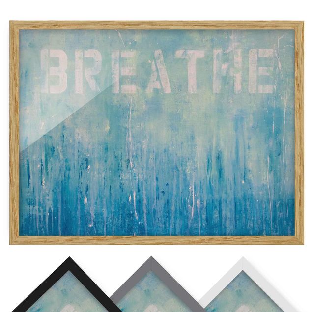 Framed poster|Breathe Street Art