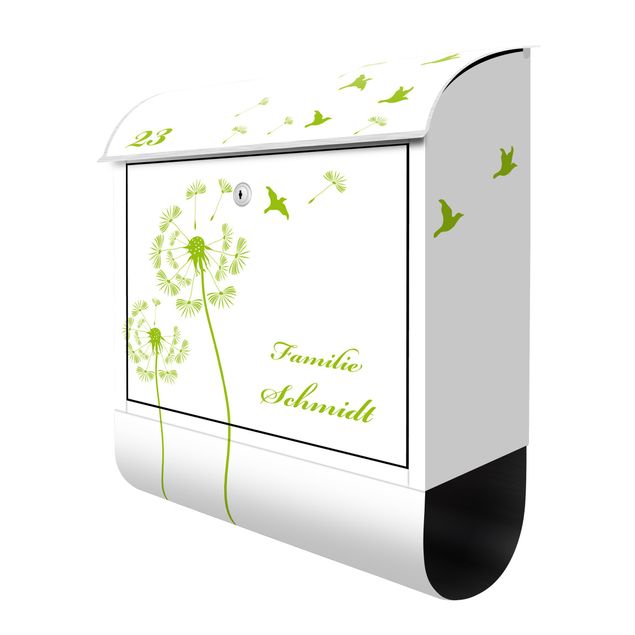 Letterbox customised - Customised text Dandelion