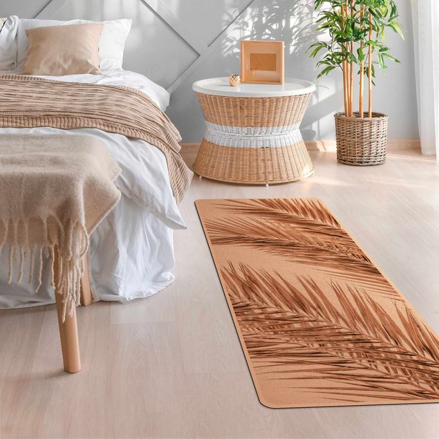 Yoga mat - Bronze Coloured Palm Fronds